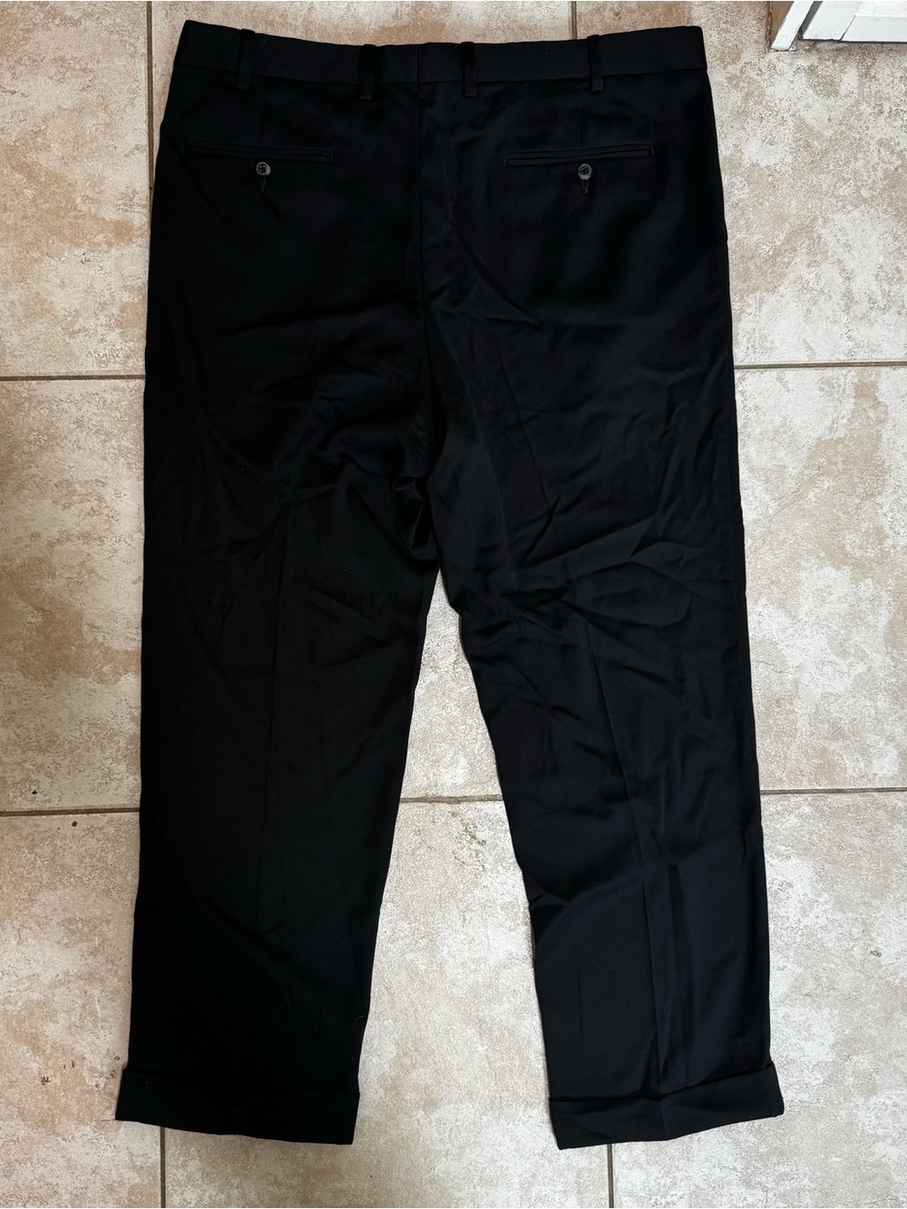 Men's Black Dress Pants - Tailored Comfort